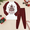 thumbnail image 2 of newwalpole Girls Christmas Pajamas Holiday Pjs for Kids Santa Long Sleeve Sleepwear Red for Size 3-4 Years, 2 of 7
