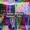 thumbnail image 5 of DAYBETTER Window Curtain Light,300LED 9.8x9.8FT Multicolor Twinkle Lights,USB Plug-in 8 Modes Fairy Hanging String Light with Remote for Bedroom, Wedding, Party, Wall, 5 of 7