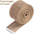 thumbnail image 2 of GFDYREE 3 Rolls of Wired Edge Ribbons 30 Yards x 1 Inch Natural Burlap Ribbon Vintage Ribbon Rustic Farmhouse Craft Ribbon for DIY Gift Wrapping Wreath Floral Arrangement Crafts Christmas De, 2 of 6