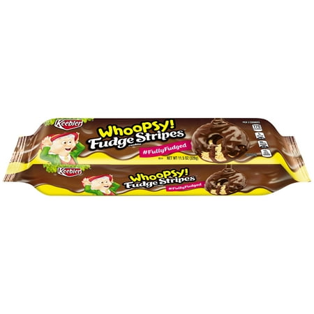 Holiday Fudge - (3 Pack) Keebler Whoopsy! Fudge Stripes Snack Cookies 11.5 oz