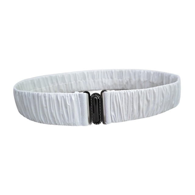 Cinturón elástico para cintura, accesorios de ropa informal, corsé recortador de cintura elástica Blanco