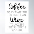 thumbnail image 2 of Coffee And Wine Poster Wall Art, Modern Wall Decor For Living Room Bedroom, 12x18 UNFRAMED, 2 of 3