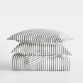 thumbnail image 5 of Duvet Cover Set - Ultra Soft & Breathable - Gray Vertical Dreams Striped for King Size Bedding by Comfort Canopy, 5 of 15