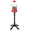 15 in. Vintage Red Gumball Machine Bank with Stand