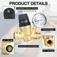 VINAUO RV Water Pressure Regulator,Adjustable RV Water Pressure
