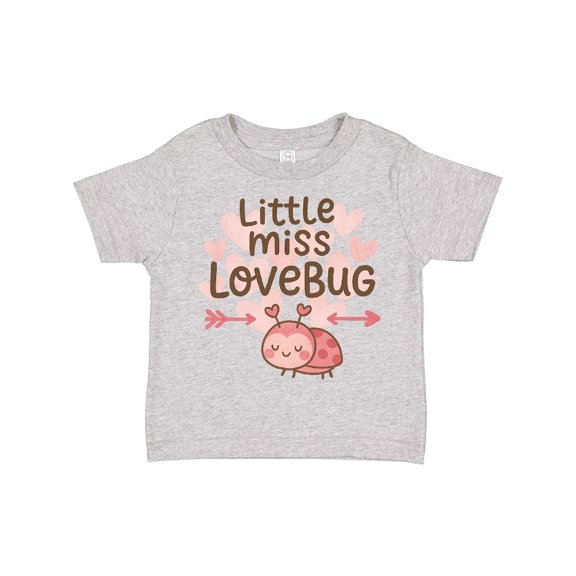 Inktastic Little Miss Love Bug Hearts Boys or Girls Toddler T-Shirt