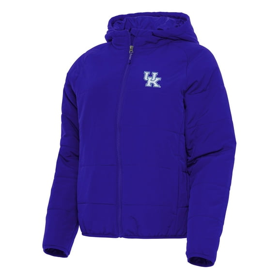Women's Antigua Royal Kentucky Wildcats Universe Full-Zip Puffer Jacket
