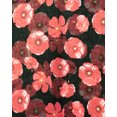 thumbnail image 6 of Wrapables® Lightweight Poppy Floral Print Long Scarf, Black, 6 of 6