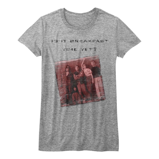 Breakfast Club Breakfast Time Gray Junior Women's T-Shirt