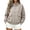Beige-sweatshirt, variant on Aezemi Women Full Zip Oversized Sweatshirt with Cargo Pockets Mock Neck Zip up Fashion Loose Fit Fall Winter Outerwear Coat Casual Trendy Long Sleeve No Hood Sweatshirt for Women XL