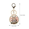 thumbnail image 2 of WASHWEPE Owl Shaped Key Chain With Zinc Alloy And Rhinestone Pendant For Women Purse Ornaments present Giving 1Set, 2 of 8