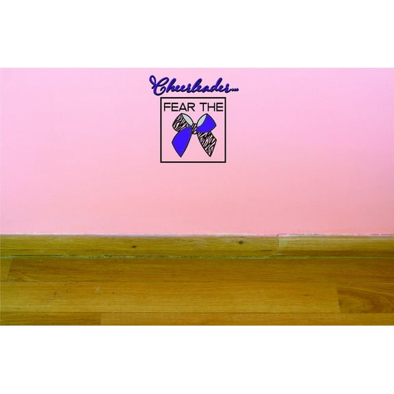Custom Decals Cheerleader... Fear The Bow Wall Art Size: 30 X 30 Inches Color: Multi