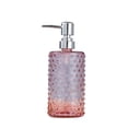 thumbnail image 1 of Inicio/Hotel/Botella de loción de vidrio for baño, 500 ml, soporte for jabón, transparente, cilíndrico, azul, transparente, gris, naranja y rosa, 1 of 4