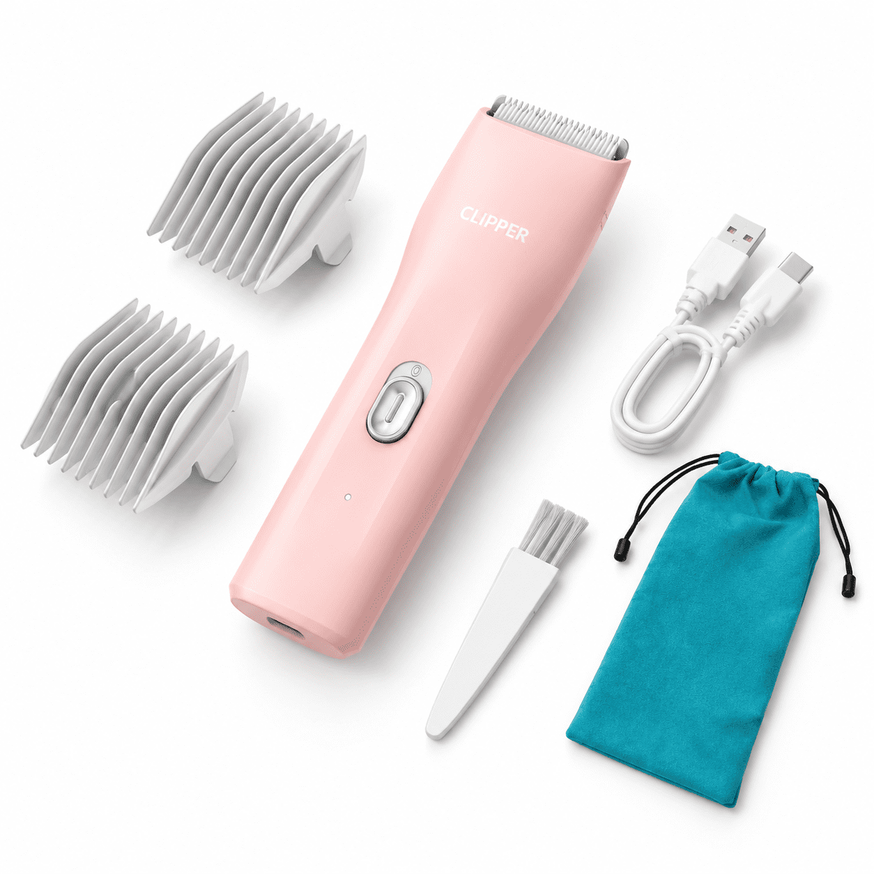 Dog Cat Home Hair Clipper Portable Electric Pet Kits Pink Ts006