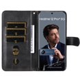 thumbnail image 2 of Estuche de Cuero PU con Cierre para Realme 13 Pro Plus 5G , Funda Protectora con Billetera y Correa, 2 of 6