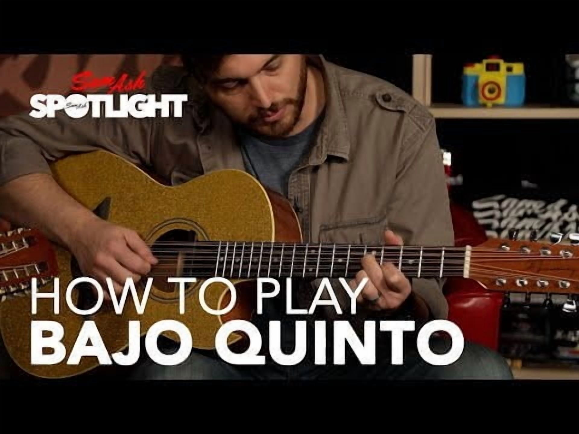 H. Jimenez LBQ1E El Estandar Acoustic-Electric Bajo Quinto Natural