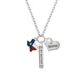 thumbnail image 2 of Delight Jewelry Silvertone Translucent Texas - Lone Star Always My Mother Bar Zoe Necklace, 2 of 4