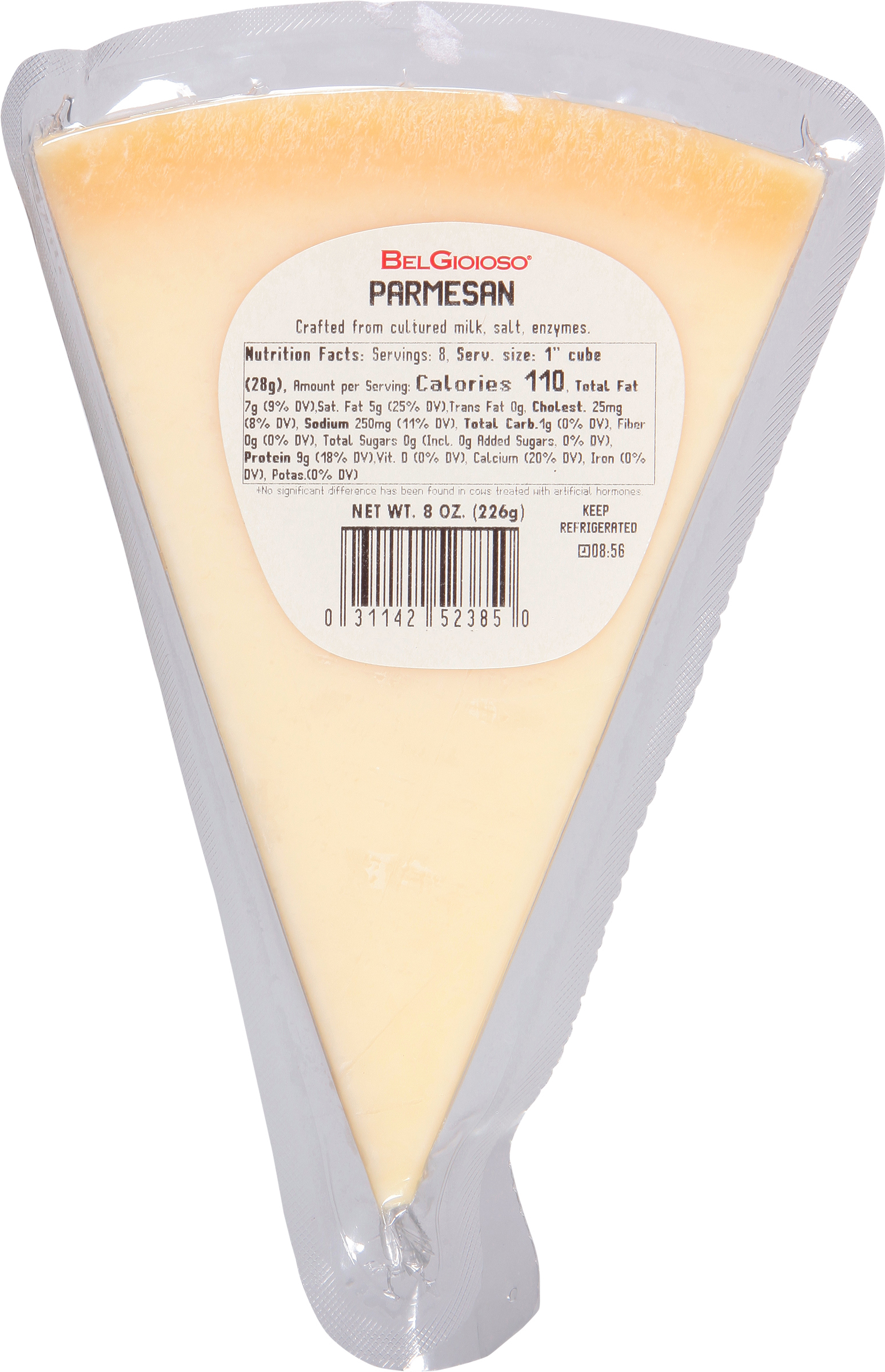 BelGioioso Parmesan Cheese Wedge Specialty Hard Cheese, 8 oz Refrigerated Plastic Packet - image 4 of 9