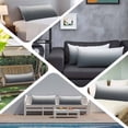 thumbnail image 5 of Grey Ombre Body Pillow Cover, Pillowcase Protectors with Zipper, Breathable Decorative Throw Pillow Case Cover, Gray White Gradient Modern Abstract Art Pillow Shams for Couch Sofa 20x54Inch, 5 of 8