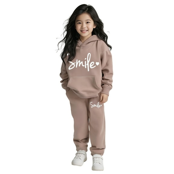 Boys Girls Sweatsuit Set 2 Piece Long Sleeve Printed Pullover Hoodie Leggings Pants Warm Fall Winter Clothes Boys Outfits Size 2-3 Years Boys Girls Fashion