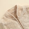 thumbnail image 4 of Kmbangi Sleeveless Plush Vest, Solid Color V-neck Outerwear with Pockets, 4 of 9
