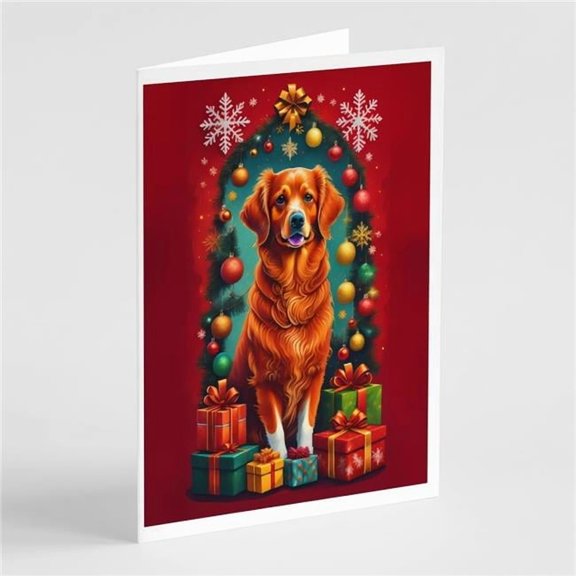 Nova Scotia Duck Toller Holiday Christmas Greeting Cards Pack of 8 7 in x 5 in