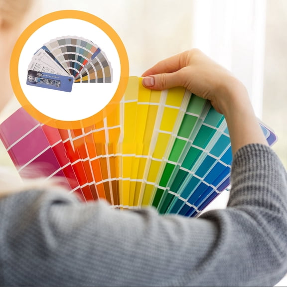 OUNONA 1Set Paint Color Sample Cards Multi Metal Finish Comprehensive Color Chart for Decor and Matching