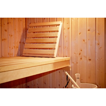 Laminated Poster Sauna Wood Wooden Bench Finnish Sauna Wood Sauna Poster Print 11 x (Best Wood For Sauna Walls)