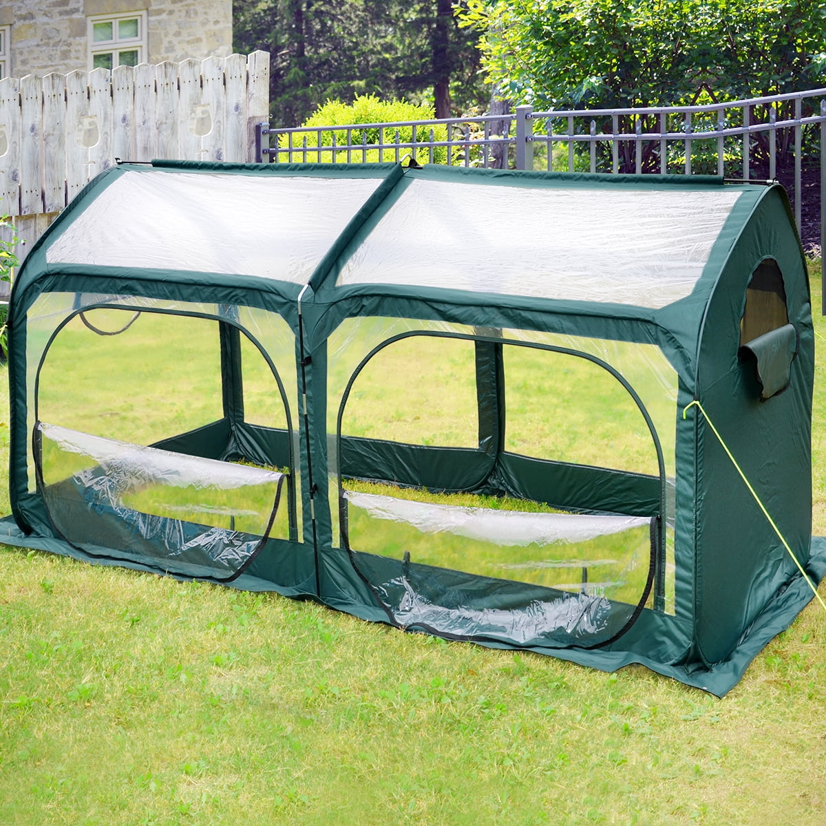 Quictent 12 Stakes 10' X 9' X 8' Portable Greenhouse Large Walk-in Green Garden Hot House... by Quictent