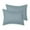 1583 Spa Blue, variant on Mellanni Pillow Shams Set of 2, Decorative Pillow Cases with 2" Flange, Standard, White