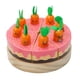 thumbnail image 1 of Pasteles De Fiesta De Cumpleaños,Tortas De Madera Para Fiesta De Cumpleaños 1 2 3 Años,Juego de comida de imitación,juguetes para cortar pasteles de cumpleaños,Juguetes de madera Alimentos, 1 of 9