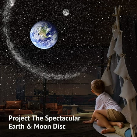 

LaView Star Projector HD Image Large Projection Area Valentines Day Gifts LED Lights for Bedroom Infrared Remote Controller 3 Level Silent Rotation Night Light Include 6K Replaceable 4 Ga