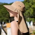 thumbnail image 6 of Large Shawl Outdoor Sun Visors Sun Hat with Shawl for Sports and Travel Adjustable Traveling Camping Hiking, 6 of 9
