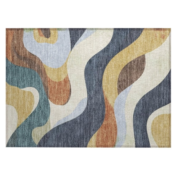 Dalyn Rugs Machine Washable Indoor/Outdoor Chantille ACN2186 Gold 1'8" x 2'6" Rug