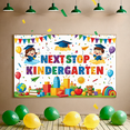 thumbnail image 2 of Colorful Graduation Banner Kindergarten Next Stop Banner Educational Decor for School Ceremony Kids Celebration Graduation Party, 2 of 7