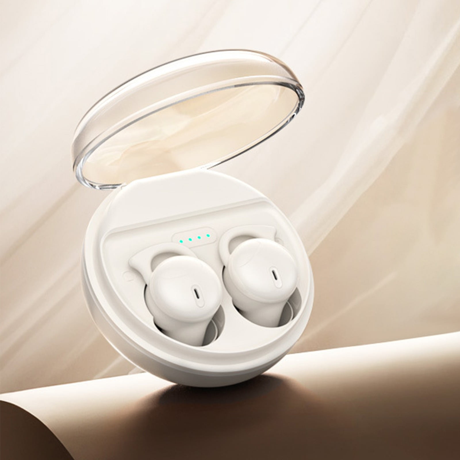 Weloille Sleep Earbuds Wireless Bluetooth Headset Bluetooth 5.3 Mini In Ear Dual Microphone Wearable Earphones For Sleeping