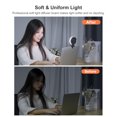 thumbnail image 4 of Luz de video conferencia VIJIM LED, luz de relleno con clip, 6W, bicolor 2500K-6500K, brillo regulable en 4 niveles, modo SOS con batería incorporada de 2000mAh para laptop, tableta, teléfono,, 4 of 6