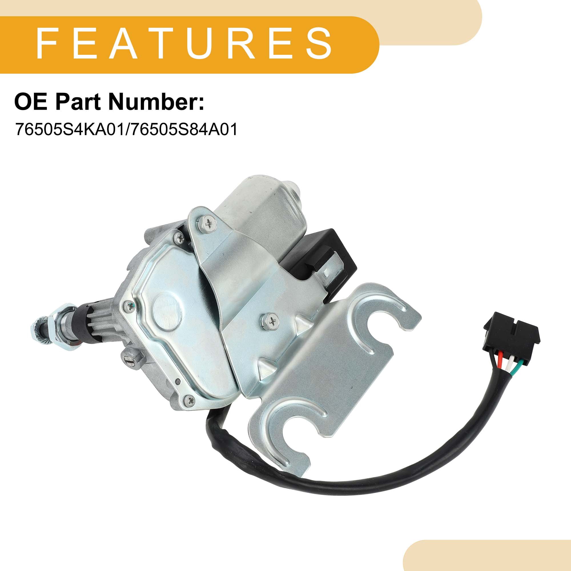 Unique Bargains Windshield Wiper Motor for Jeep Cherokee 1997-2001 4 Pin Replacement