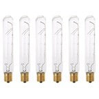 Sterl Lighting - Pack of 6 T6.5 Tubular Refrigerator Light Bulb Intermediate Incandescent, 40 Watt, 120 V, E17 Base, 2700K, 100 Lumens, 1500 Hours