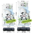 thumbnail image 6 of Personalized Toddler Nap Mats for Preschool, Custom Name Cute Cow Pattern Kids Sleeping Bag for Daycare, Roll Up Sleeping Mat with Removable Pillow and Soft Dot Minky Blanke for Boys Camping Travel, 6 of 8