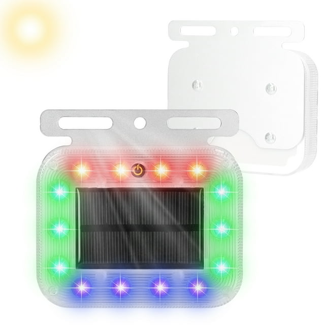 Mistaha Solar Powered LED Warning Light for Vehicles with Touch Control - High Visibility Tail Light for Cars, Trucks, and Electric Vehicles - 3 Flashing Modes - Durable and Weatherproof - Easy