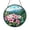 Acrylic 3.5 Inch, variant on Circular Mountain Laurel Stained Glass Window – Vibrant Wildflower Art Panel