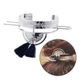 thumbnail image 2 of Palos de Pompón de Pelo Baoblaze Plata Pinza para hacer moños con cola de caballo, 2 of 8