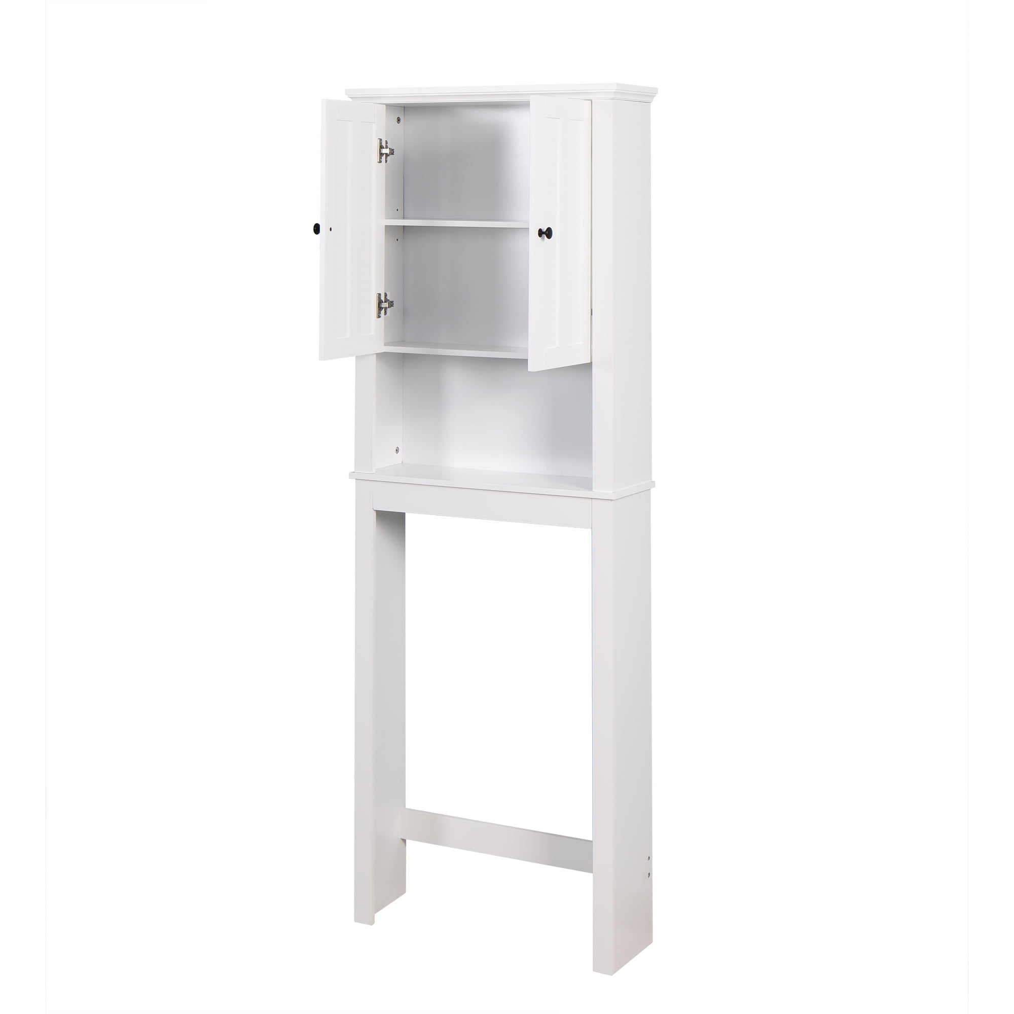 Noble House Over-the-Toilet Storage Cabinet with Adjustable Shelf, Bathroom Space Saver, White