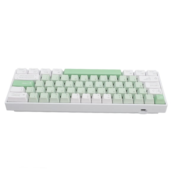 2.4G  Wireless Wired Keyboard, Red Switch 61 Keys Mechanical Keyboard  for  7 8 10