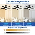 thumbnail image 3 of Socket Fan Light with Remote and App Control 22inch Ceiling Fan for E26 Base with Dimmable LED, 3 Color Temperatures, 1500 Lumens for Garage, Bedroom, Kitchen, 3 of 7