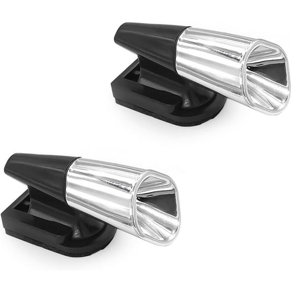 Deer Whistles for Car, 2 Packs Ultrasonic & Wind Deer Alert for Car Avoids Animal Collisions, Deer Warning Devices for Vehicles & Motorcycles (Silver)