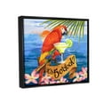 thumbnail image 3 of Stupell Industries Tropical Parrot with Cocktail Animals & Insects Painting Black Floater Framed Art Print Wall Art, 31 x 25, 3 of 9