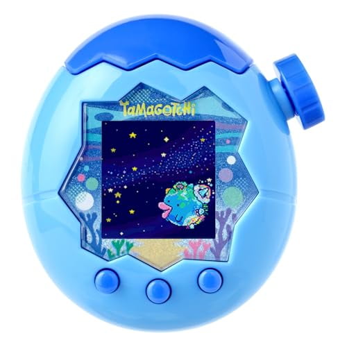 バンダイ Tamagotchi P’s ブルー Bandai Tamagotchi Paradise Digital Pet Blue Water Shell - Walmart.com