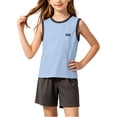 thumbnail image 5 of Freshbabe Kids Solid Athletic Mesh Tank Tops, Quick Dry Breathable Tops for Boys Girls, Sports Shirts for Summer Activities,，Size 5-17, 5 of 8